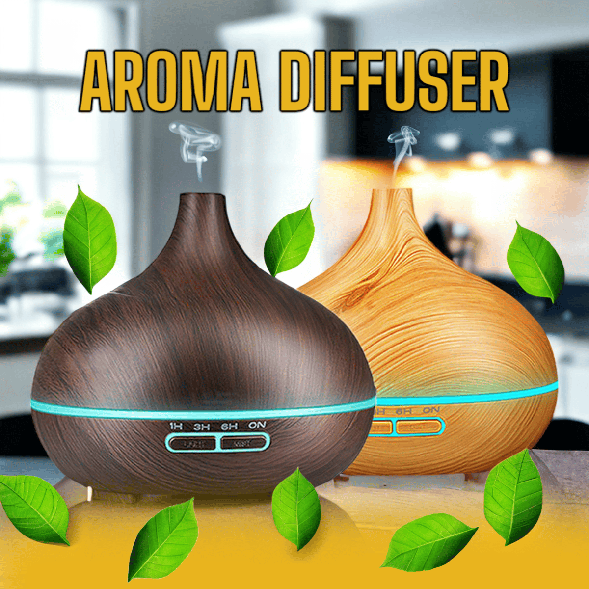 Aromatherapy Diffuser,Ultrasonic Humidifier,Ambient Light,Home,Office,Gifts
