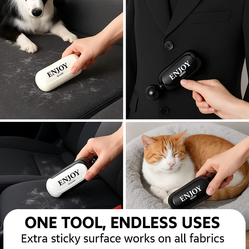 Reusable Washable Lint Roller | Extra Sticky Pet Hair & Dust Remover for Clothes