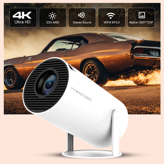 Magcubic HY300 4K Smart Projector - Android 11, 8000L LED, Portable Home Cinema