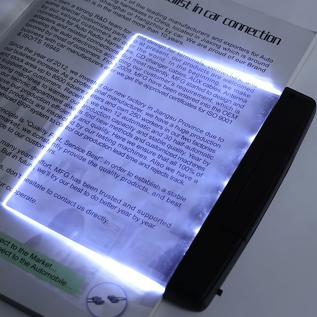 Portable LED Bookmark Light for Reading in Bed and Travel