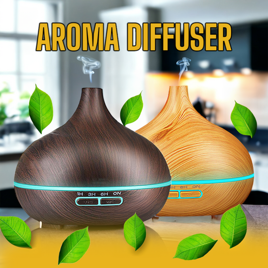 Ultimate 5-in-1 Aromatherapy Diffuser - Ultrasonic Humidifier with Ambient Light - Perfect for Home, Office & Gifts