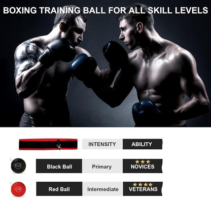 Boxing Reflex Ball & Headband | Improve Punching Speed & Hand-Eye Coordination
