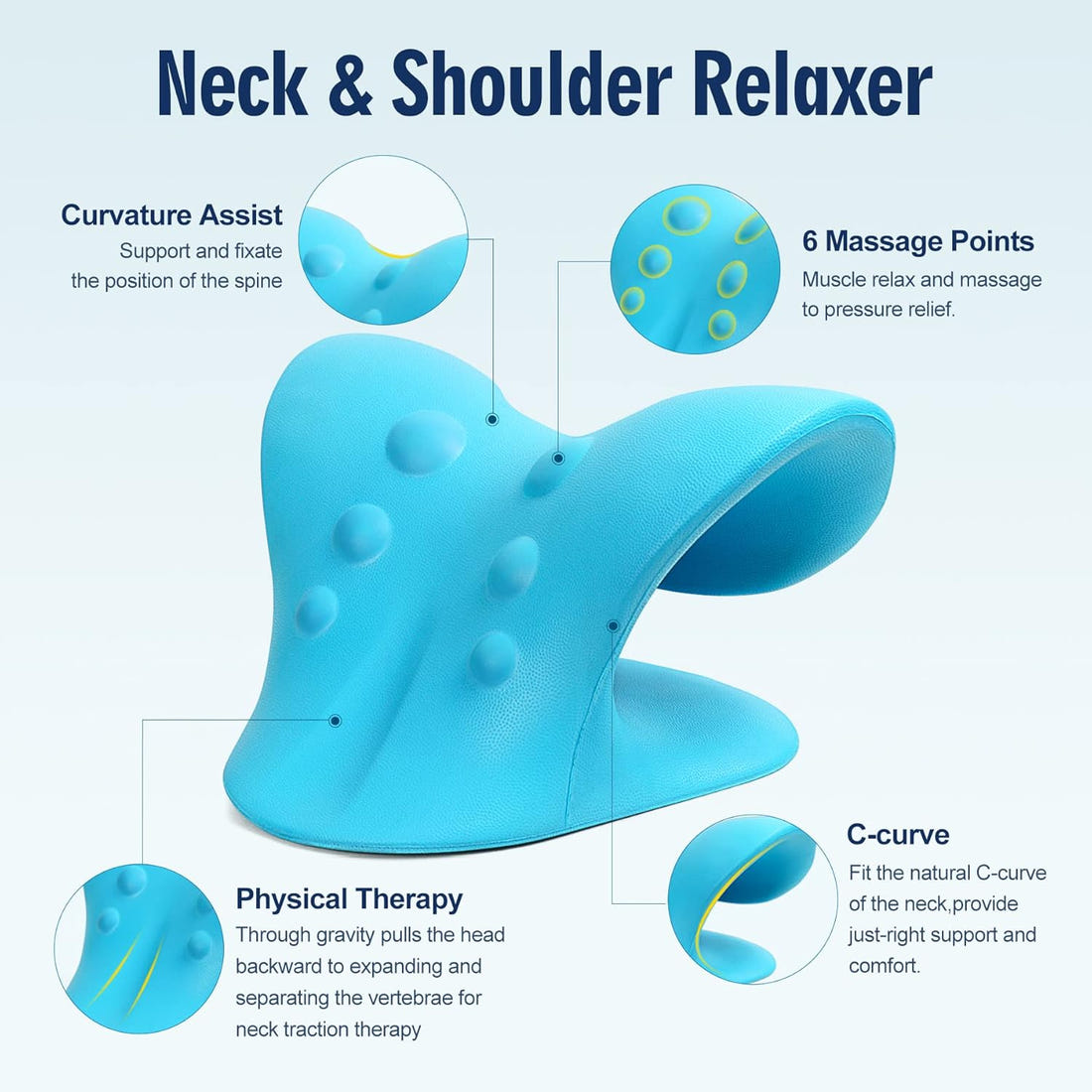 Cervical Traction Neck & Shoulder Relaxer | Relief in 10 Min | Improve Posture