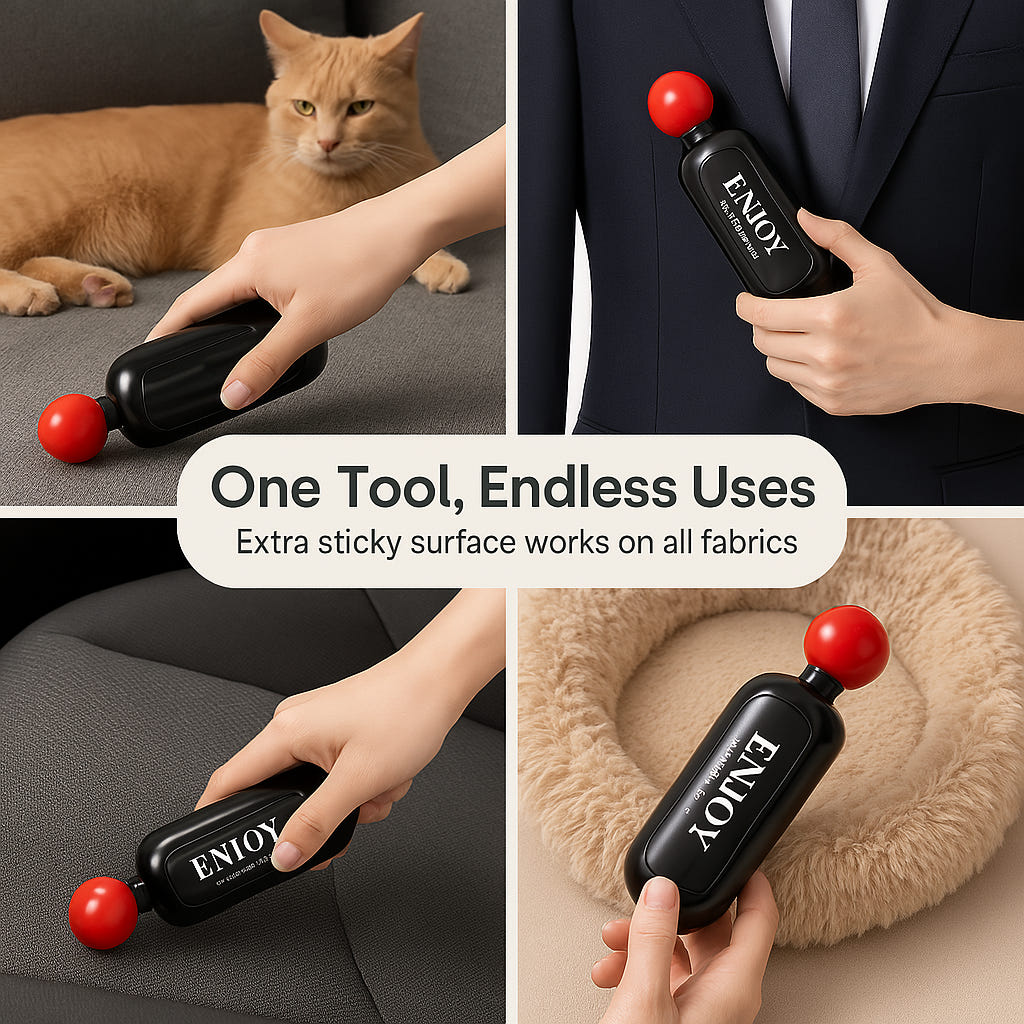 Reusable Washable Lint Roller | Extra Sticky Pet Hair & Dust Remover for Clothes