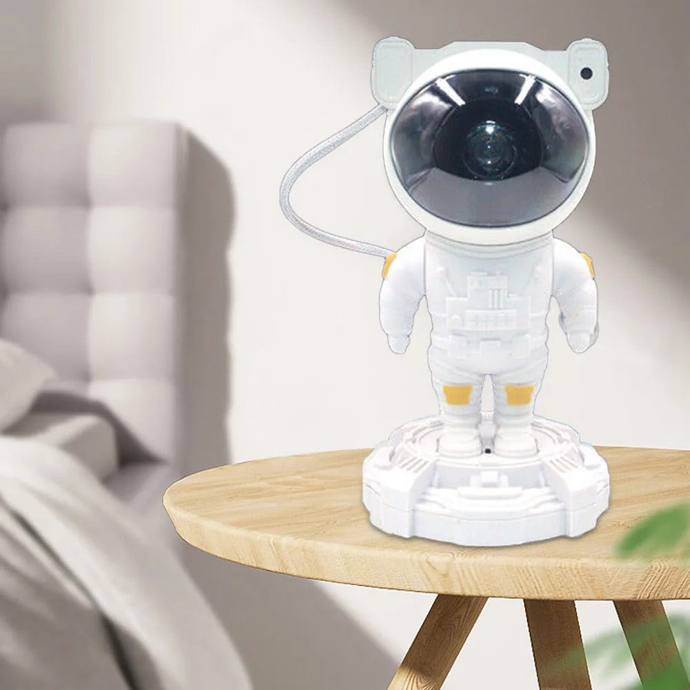 Astronaut Starry Sky Projector Lamp: Rechargeable Galaxy Light with Custom Atmospheres | LuaPer