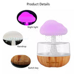 Rain Cloud Humidifier & Aromatherapy Oil Diffuser: Enhanced Sleep and Stress Relief, Modern Design -LuaPer