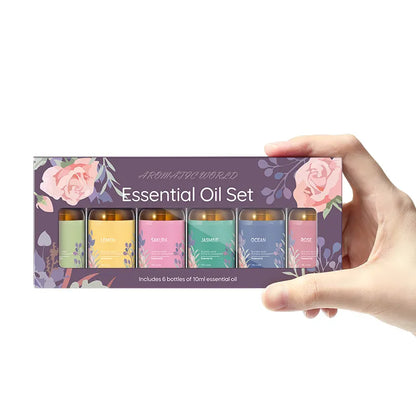 Essential oil 100% Aroma Diffuser Essential Oil Set 6 Bottles Natural Essential Oil