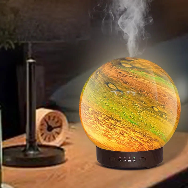 3D-Printed Earth Design Cool Mist LED Humidifier & Aroma Diffuser - Ultimate Home Comfort