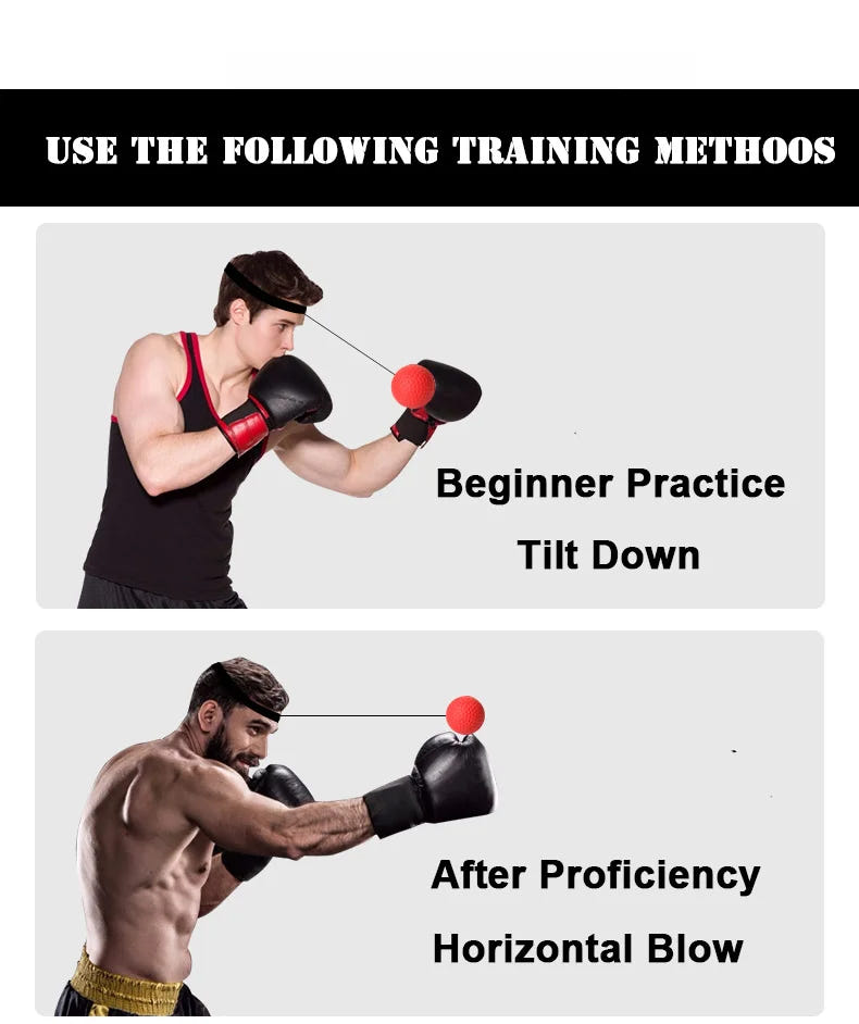 Boxing Reflex Ball & Headband | Improve Punching Speed & Hand-Eye Coordination