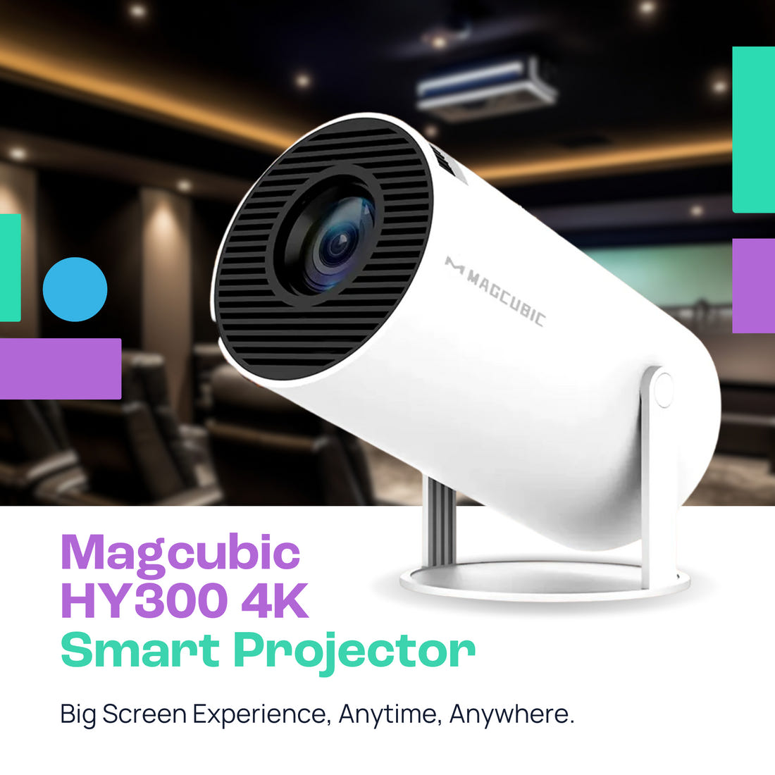 Magcubic HY300 Pro: Affordable 4K Smart Projector with WiFi 6