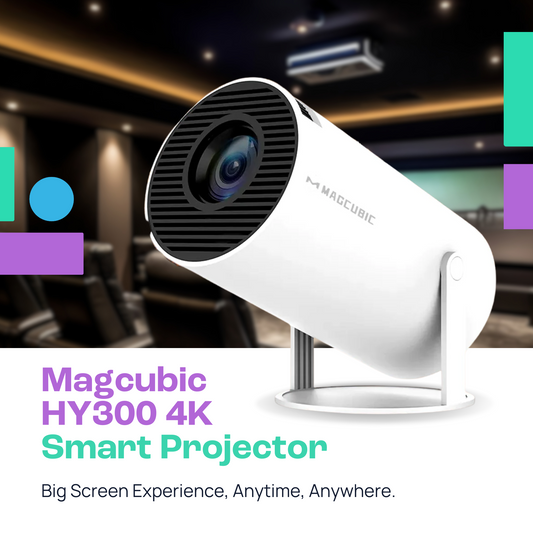 Magcubic Projector HY300 Pro 4K Android 11 Dual Wifi6 260ANSI Allwinner H713 BT5.0 1080P 1280*720P Home Cinema Outdoor Projetor