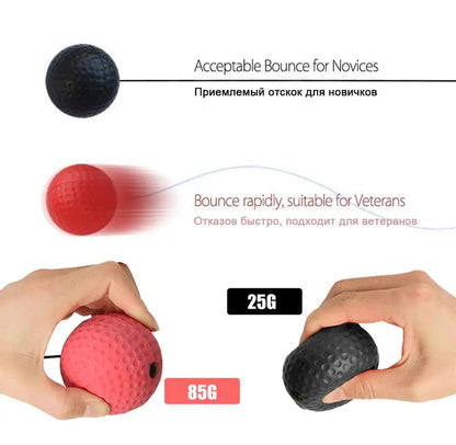 Boxing Reflex Ball & Headband | Improve Punching Speed & Hand-Eye Coordination