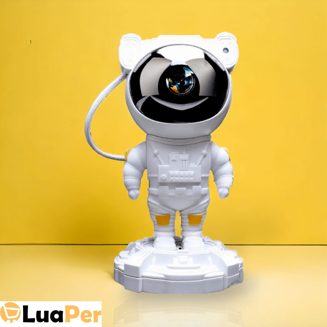 Astronaut Starry Sky Projector Lamp: Rechargeable Galaxy Light with Custom Atmospheres | LuaPer