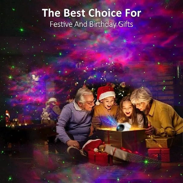 Astronaut Starry Sky Projector Lamp: Rechargeable Galaxy Light with Custom Atmospheres | LuaPer