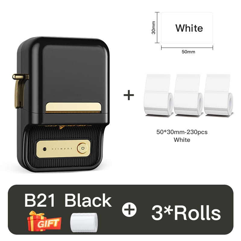 Eco-Friendly Thermal Barcode Label Maker with Bluetooth Connectivity