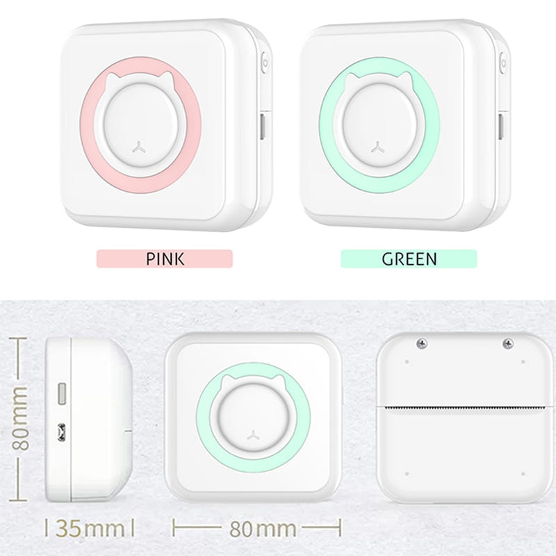 Compact Wireless Printer - Efficient Mobile Memo, Photo, Label Printer