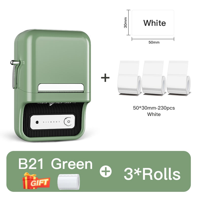 Eco-Friendly Thermal Barcode Label Maker with Bluetooth Connectivity