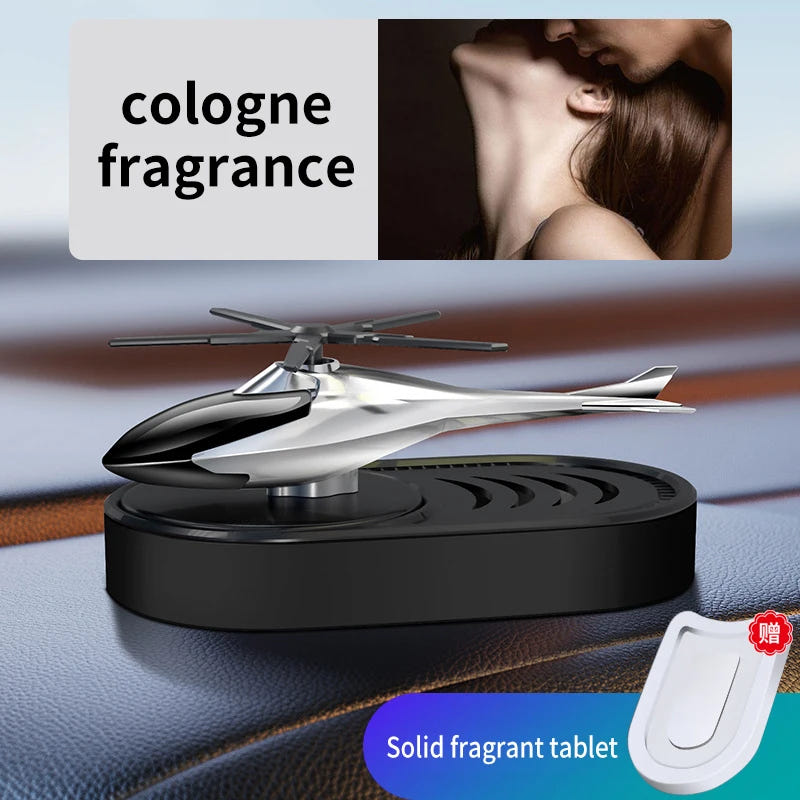 Car Aromatherapy Solar Plane Car Center Console Perfume Decoration Car Rotary Seat Creative Car Pendulum
