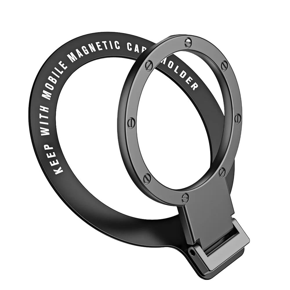 ANMONE Magnetic Cell Phone Ring Holder Compatible with iPhone 12 13 14 Series For MagSafe Removable Cell Phone Grip Kickstand