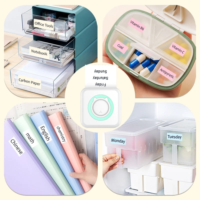Compact Wireless Printer - Efficient Mobile Memo, Photo, Label Printer
