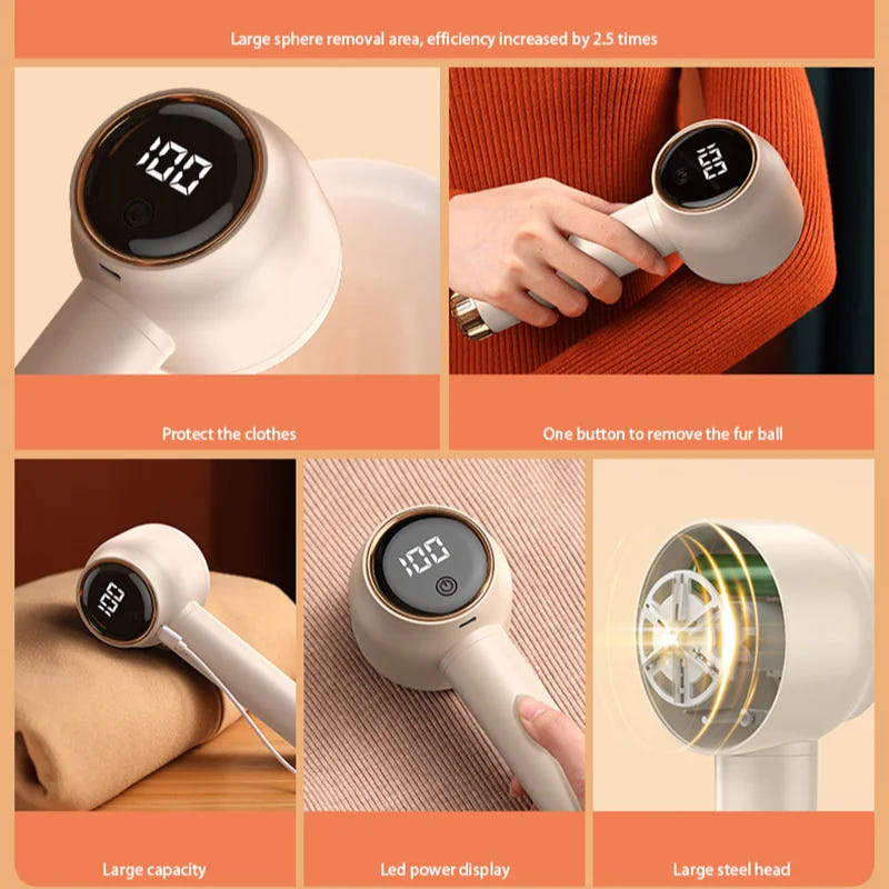 Xiaomi Lint Remover For Clothes Electric Pellet Fluff Sweater Fabric Shaver Sweater Ball Trimmers USB Rechargeable Home Supplies