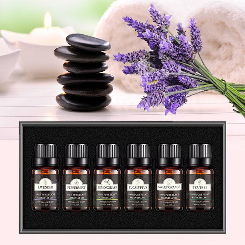 100% Pure Plants Fragrance Essential Oil Set 10ml Aromatherapy Diffusers 12 Bottles Natural Essential Oil