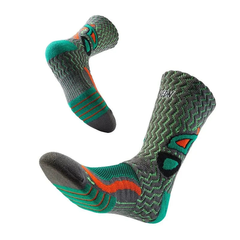 Towel Bottom Sport Socks for Men 9-12 Breathable Non Slip High Cut Basketball Socks Moisture Absorption Socks