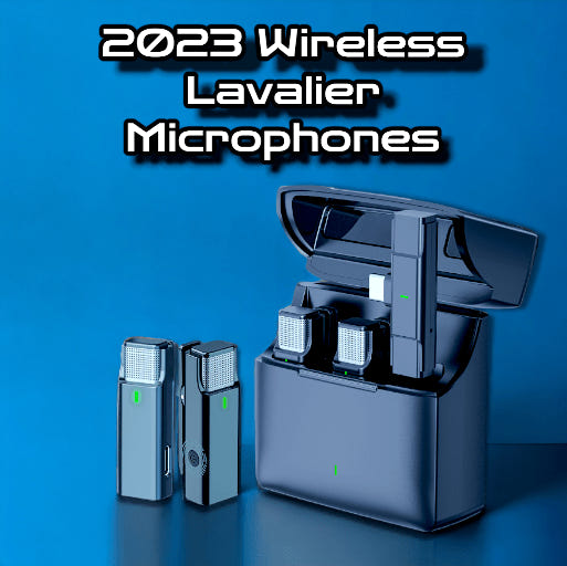 2023 Wireless Dual Lavalier Microphone Set with USB & Charging Case - Intelligent Noise Reduction, Android & Type-C Compatible
