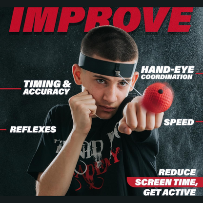 Boxing Reflex Ball & Headband | Improve Punching Speed & Hand-Eye Coordination