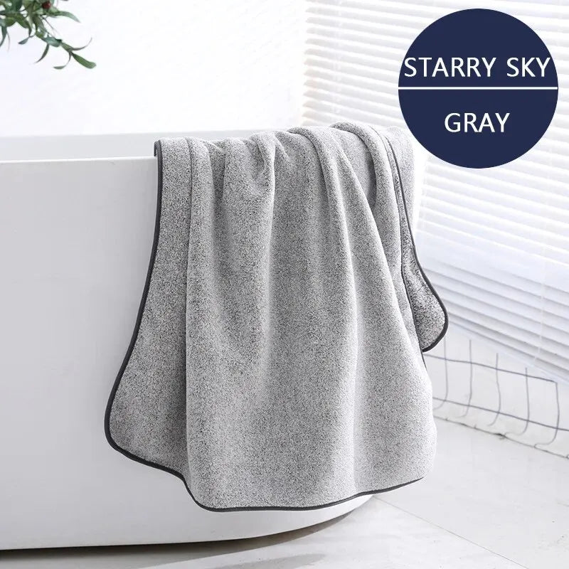 1PCS Thickened Bath Towels for The Body Microfiber Towel for Gym Sports Shower Robe for Spa Beath Home