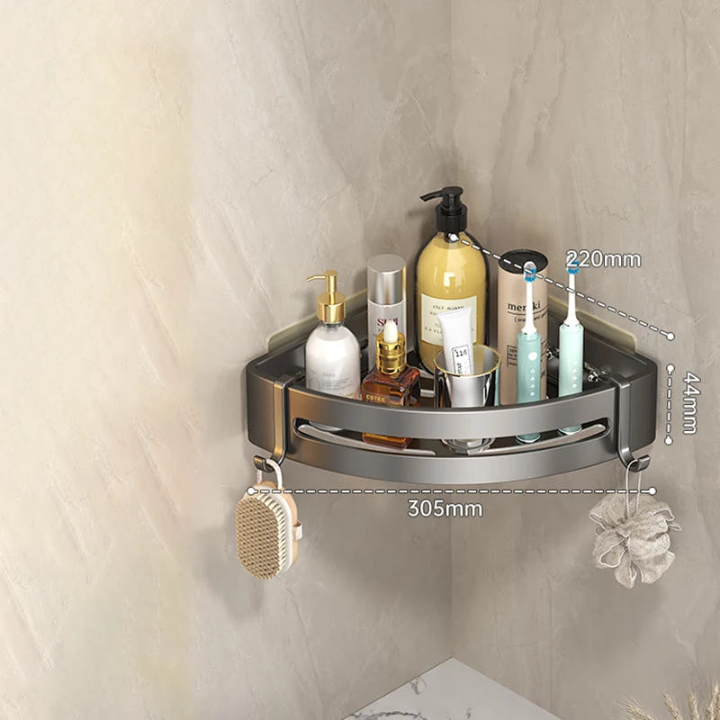 Adhensive Bathroom Shampoo Holder Shower Caddy Shelves Storage Organizer No Drill Shelf Corner Towel Holder Shelves For Bathroom